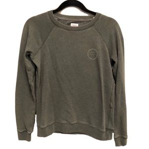 Jack Wills Green Sweatshirt Size 8 Small Round Front Logo.